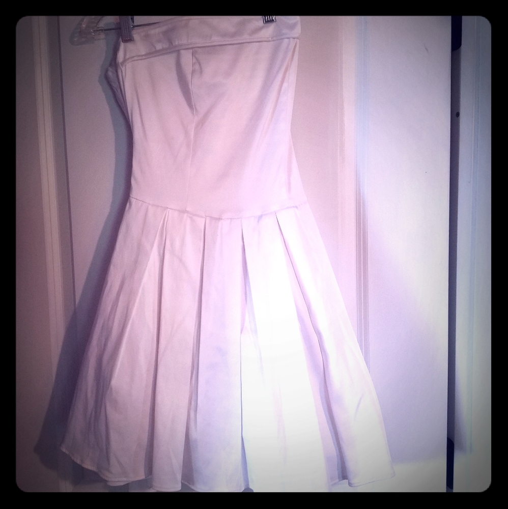 Strapless White Dress